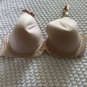 Aerie Lace Cream Padded Bra with Underwire Support